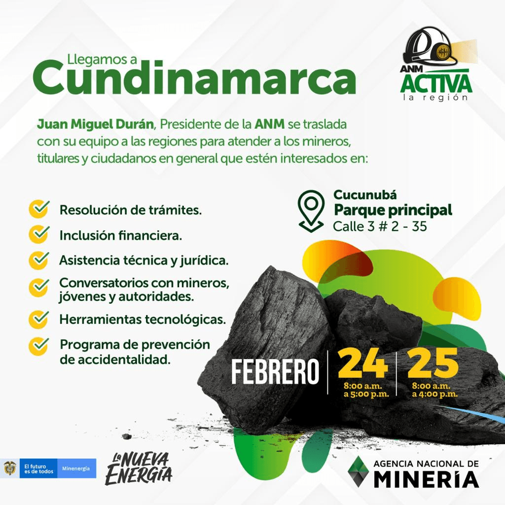 Imagen promocional del evento que muestra una pila de carbón.
